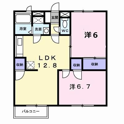 グレープガーデンＣ 201【管理NO：1-010338001-02010】 ★家具家電は申し込み後に搬入します★の外観画像