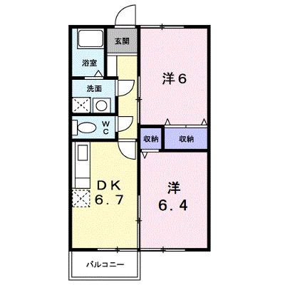 ブライトプラッツＡ 202【管理NO：1-010123501-02020】 ★家具家電は申し込み後に搬入します★の外観画像