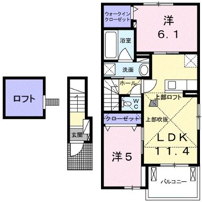 ロッソ・カロータＣ 204【管理NO：1-022419403-02040】 ★家具家電は申し込み後に搬入します 2026年07月下旬入居可能の外観画像