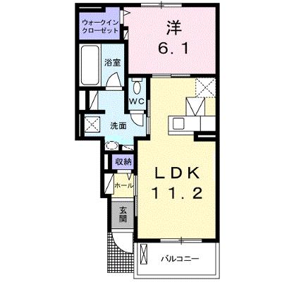 サンリッチⅠ　Ａ 102【管理NO：1-021428401-01020】 ★家具家電は申し込み後に搬入しますの外観画像