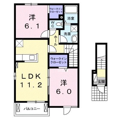 キャッスル　Ａ 201【管理NO：1-021425401-02010】 ★家具家電は申し込み後に搬入しますの外観画像