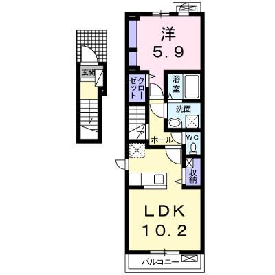 ノイ・レーベンＡ 204【管理NO：1-020813101-02040】 ★家具家電は申し込み後に搬入します★の外観画像