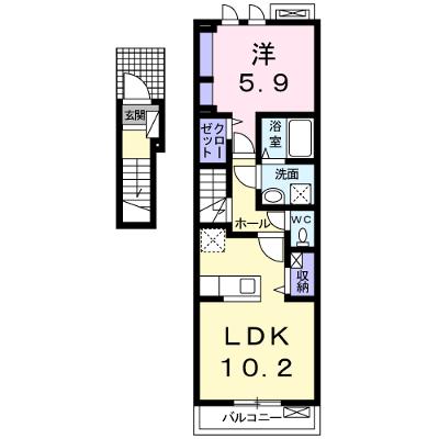 ノイ・レーベンＡ 202【管理NO：1-020813101-02020】 ★家具家電は申し込み後に搬入しますの外観画像
