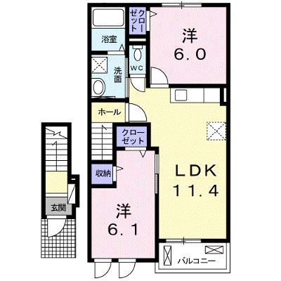 シャルールⅡ 202【管理NO：1-019811601-02020】 ★家具家電は申し込み後に搬入します★の外観画像