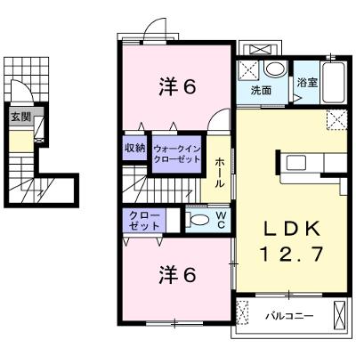 ソラーナＳ　Ｃ 202【管理NO：1-018868401-02020】 ★家具家電は申し込み後に搬入しますの外観画像