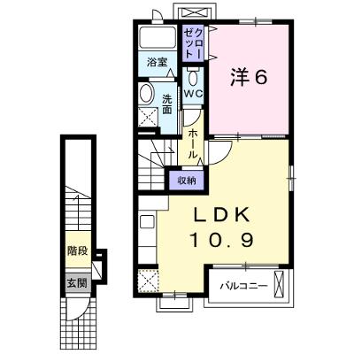 サンレミ真時Ⅱ 203【管理NO：1-018336201-02030】 ★家具家電は申し込み後に搬入しますの外観画像