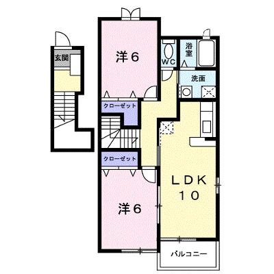 ペルシュワール　デゥー　Ｂ 201【管理NO：1-014006502-02010】 ★家具家電は申し込み後に搬入します★の外観画像