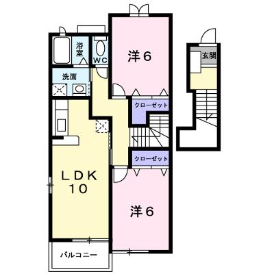 メゾン・ポポラーレＢ 203【管理NO：1-013067902-02030】 ★家具家電は申し込み後に搬入しますの外観画像