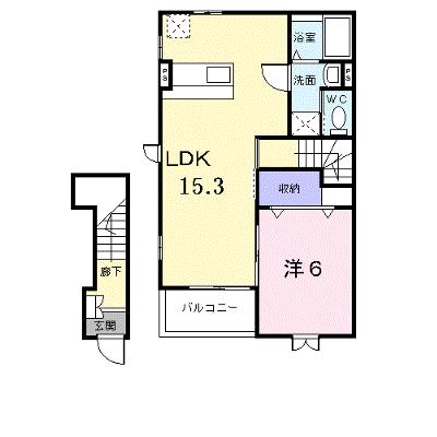 エアリー・ガーデンＣ 201【管理NO：1-012980403-02010】 ★家具家電は申し込み後に搬入しますの外観画像