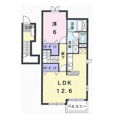 シェーンベルク土器Ｄ 201【管理NO：1-012975204-02010】 ★家具家電は申し込み後に搬入します★の外観画像