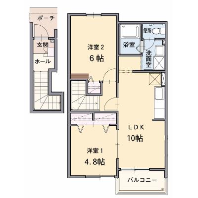 プラシード　Ｂ 202【管理NO：1-012856802-02020】 ★家具家電は申し込み後に搬入しますの外観画像