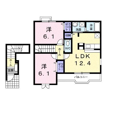 カサデルソレアード 203【管理NO：1-012671601-02030】 ★家具家電は申し込み後に搬入します★の外観画像