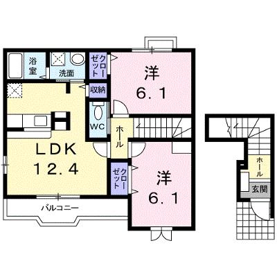 カサデルソレアード 201【管理NO：1-012671601-02010】 ★家具家電は申し込み後に搬入します★の外観画像