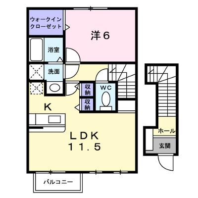 シャン・ミリュー　ⅠＢ 201【管理NO：1-011689102-02010】 ★家具家電は申し込み後に搬入します★の外観画像