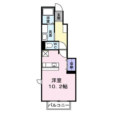 アムール・ＧＡＫＵ　Ａ 103【管理NO：1-011610601-01030】 ★家具家電は申し込み後に搬入します★の外観画像