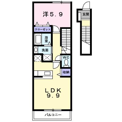 パレス　ニュールミネ　Ｃ 202【管理NO：1-011593901-02020】 ★家具家電は申し込み後に搬入します★の外観画像