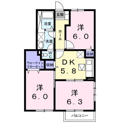 セントポーリアくすみ　Ｃ 101【管理NO：1-011392103-01010】 ★家具家電は申し込み後に搬入します★の外観画像