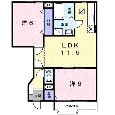 コリーヌ　ＨＩＲＡＯＫＡ　Ｂ 102【管理NO：1-011317402-01020】 ★家具家電は申し込み後に搬入します 2026年07月下旬入居可能の外観画像