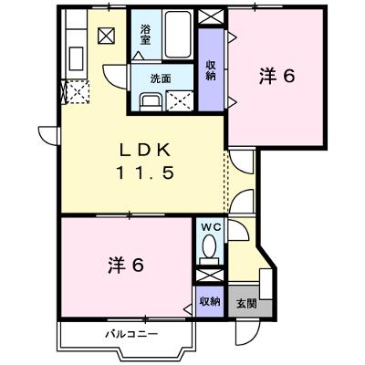 コリーヌ　ＨＩＲＡＯＫＡ　Ａ 101【管理NO：1-011317401-01010】 ★家具家電は申し込み後に搬入しますの外観画像