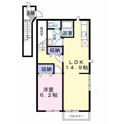 ハイツまる木 201【管理NO：1-011166901-02010】 ★家具家電は申し込み後に搬入します★の外観画像