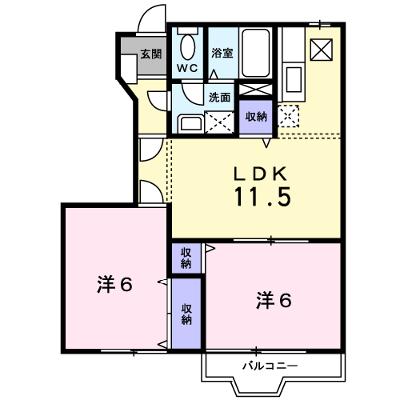 キャンディ　ポップＣ 102【管理NO：1-011039001-01020】 ★家具家電は申し込み後に搬入しますの外観画像