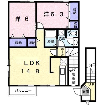 コートヤード　Ｂ 201【管理NO：1-010950402-02010】 ★家具家電は申し込み後に搬入します★の外観画像