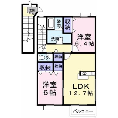 ヌーベル・シャトウ　Ｃ 201【管理NO：1-010622401-02010】 ★家具家電は申し込み後に搬入します★の外観画像