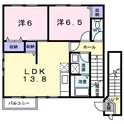 ラ・フォンダ　Ａ 201【管理NO：1-010492901-02010】 ★家具家電は申し込み後に搬入しますの外観画像