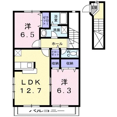 エイトパル　Ｂ 202【管理NO：1-010492202-02020】 ★家具家電は申し込み後に搬入します★の外観画像