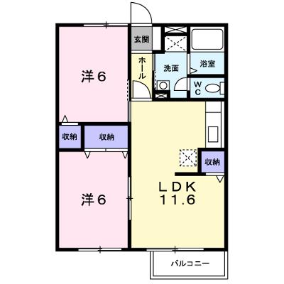 プロムナード　Ａ 102【管理NO：1-010248201-01020】 ★家具家電は申し込み後に搬入します★の外観画像