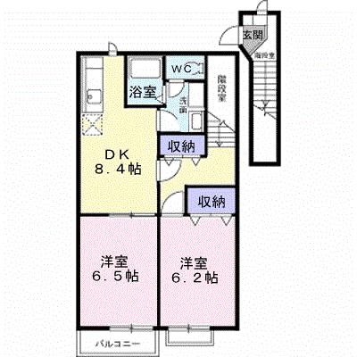 ミレニアム２１　Ｂ 202【管理NO：1-010046402-02020】 ★家具家電は申し込み後に搬入します★の外観画像