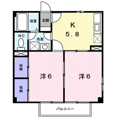ロマネスクローズ　Ａ 201【管理NO：1-009748301-02010】 ★家具家電は申し込み後に搬入しますの外観画像