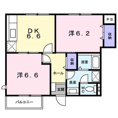 ベルメゾン　Ａ 101【管理NO：1-009606501-01010】 ★家具家電は申し込み後に搬入しますの外観画像