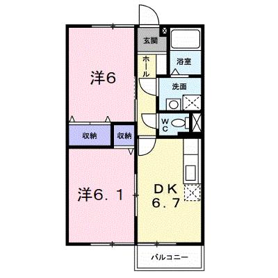 サニーハイツローズ 202【管理NO：1-007838401-02020】 ★家具家電は申し込み後に搬入します★の外観画像