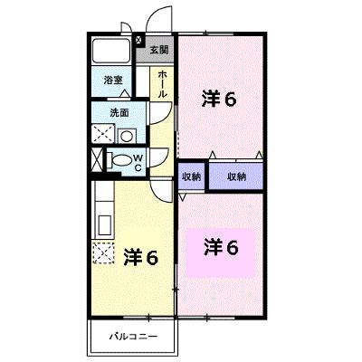 メゾンジャルダン黒嶋Ｂ 202【管理NO：1-007640402-02020】 ★家具家電は申し込み後に搬入します★の外観画像