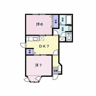 アムール幸　Ａ 101【管理NO：1-007190801-01010】 ★家具家電は申し込み後に搬入します★の外観画像