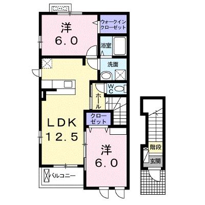 ヴィラ・ウィンド　Ａ 201【管理NO：1-022306301-02010】 ★家具家電は申し込み後に搬入しますの外観画像