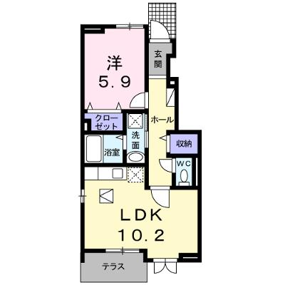 サン・アベニューＢ 105【管理NO：1-017922502-01040】 ★家具家電は申し込み後に搬入しますの外観画像