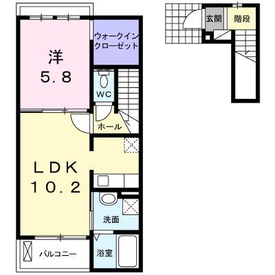 ジュネス・ヌーベル 202【管理NO：1-017373901-02020】 ★家具家電は申し込み後に搬入しますの外観画像