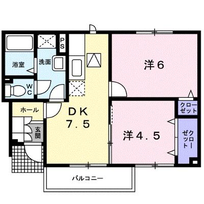 グラン・すずかぜの丘Ｃ 103【管理NO：1-014595003-01030】 ★家具家電は申し込み後に搬入します★の外観画像