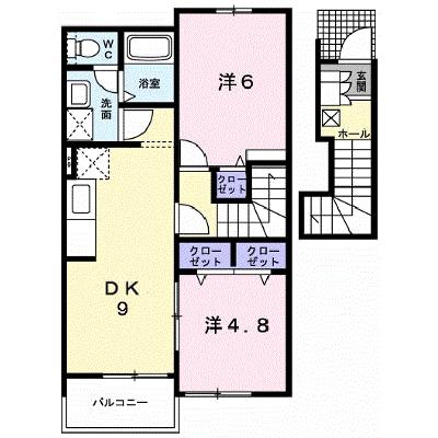 ジェルメ　Ｂ 203【管理NO：1-013950002-02030】 ★家具家電は申し込み後に搬入します★の外観画像