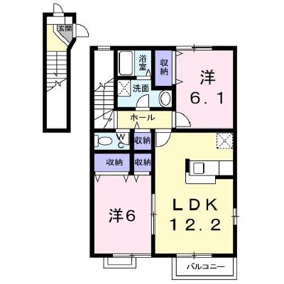 ガーデン　ヴィラＡ 201【管理NO：1-012125801-02010】 ★家具家電は申し込み後に搬入しますの外観画像