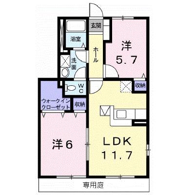 ガーデン　ヴィラＡ 101【管理NO：1-012125801-01010】 ★家具家電は申し込み後に搬入しますの外観画像