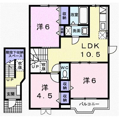 ヴィレッジ・ジュークＣ 203【管理NO：1-011395103-02030】 ★家具家電は申し込み後に搬入しますの外観画像