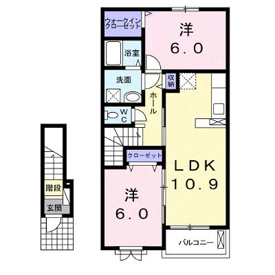 ストロベリー・ＳＡＭ　Ａ 205【管理NO：1-022315701-02040】 ★家具家電は申し込み後に搬入します★の外観画像