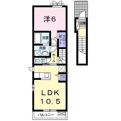 アクア・クレメント六番館 205【管理NO：1-022254701-02040】 ★家具家電は申し込み後に搬入しますの外観画像
