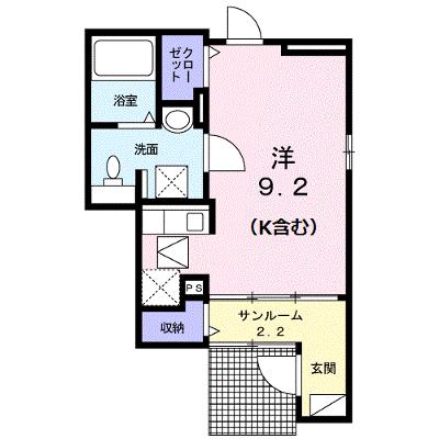 フロイデ　ＫＡＮＡＧＥＮ　Ⅲ 105【管理NO：1-021291701-01040】 ★家具家電は申し込み後に搬入しますの外観画像