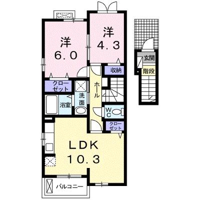笑顔館Ⅱ 205【管理NO：1-020323801-02040】 ★家具家電は申し込み後に搬入します★の外観画像