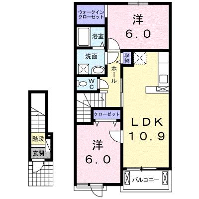 リヴェールⅦ 202【管理NO：1-019392102-02020】 ★家具家電は申し込み後に搬入します★の外観画像