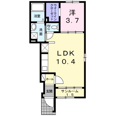 シュウ・レミングＡ 106【管理NO：1-018529001-01050】 ★家具家電は申し込み後に搬入します★の外観画像